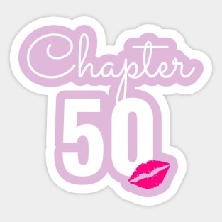 50th birthday anniversary Sticker